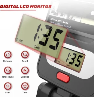 Roeimachine Magnetisch met LCD Console Zwart