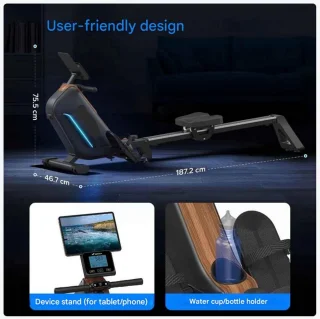 Roeimachine Magnetisch Opvouwbaar Bluetooth LCD Display Ergonomisch