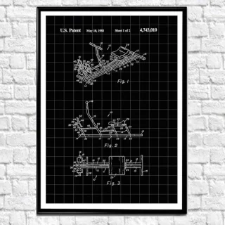 Roeimachine Muurkunst Poster