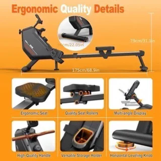 Roeimachine – Roeitrainer – Fitnessapparaat – Workoutmachine – Hometrainer