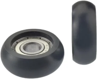 Roeimachine rolwielen 32 mm kunststof stalen geleiderschijven - ShopVlot