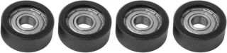 Roeimachine wielen - 4 stuks - zwart