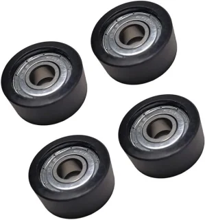 Roeimachine zitwielen reservewielen 8x27x11mm zwart