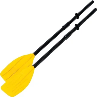 Roeispaan 3-delig 124 cm Zwart