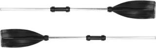 Roeispanen set 125 cm zwart zilver