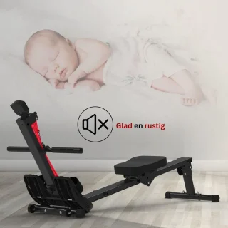 Roeitrainer Hometrainer Roeimachine Zwart