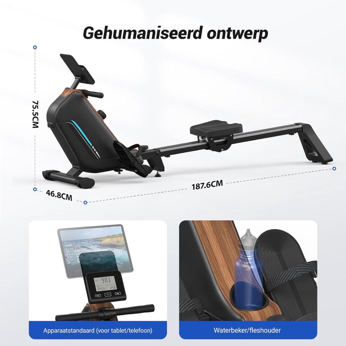 Wat vinden we goed aan de Roeitrainer Inklapbaar Zwart Hometrainer