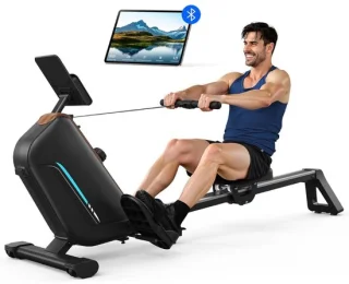 Roeitrainer Inklapbaar Zwart Hometrainer