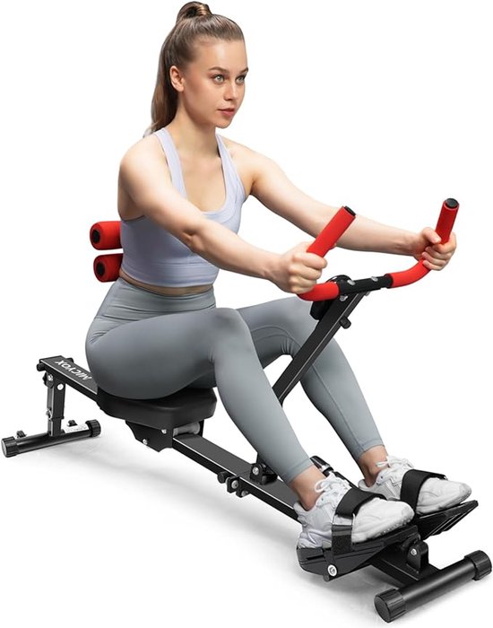 Roeitrainer Inklapbaar Zwart-Rood review