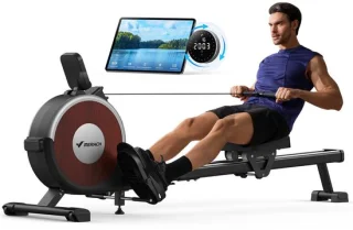 Roeitrainer magnetisch met smart display en bluetooth