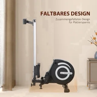 Roeitrainer – roeimachine – fitnessapparaat – indoor rower – sportmachine – zwart/zilver