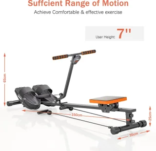 Roeitrainer Thuistraining LCD-scherm 120 kg