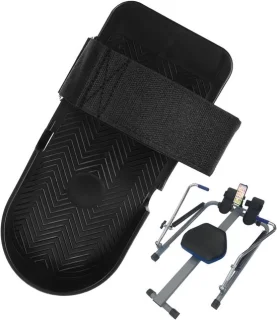 Roeitrainer voetpedalen zwart