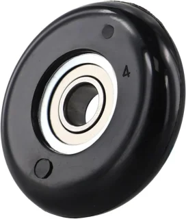 Roeitrainer wiel set - 8x43x11mm - zwart