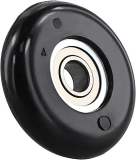 Roeitrainer zadelwiel 8x43x11mm zwart