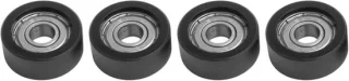 Roeitrainer zitwielen set 4 stuks 8 mm zwart