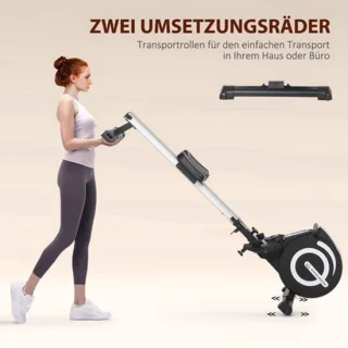 Roeitrainer zwart/zilver