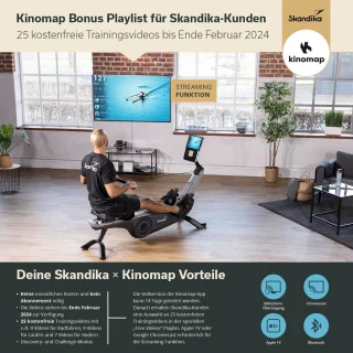 Skandika Freki Inklapbare Roeimachine blauw/grijs