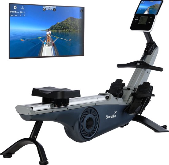 Skandika Freki Inklapbare Roeimachine blauw/grijs review