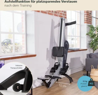 Skandika Freki Roeimachine Set Blauw/Grijs