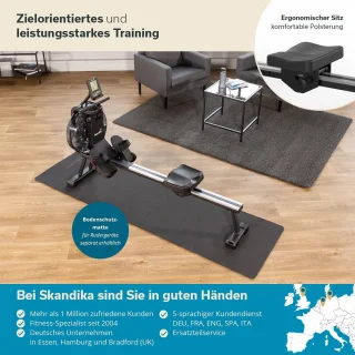 Skandika Mora Water Roeimachine Set zwart