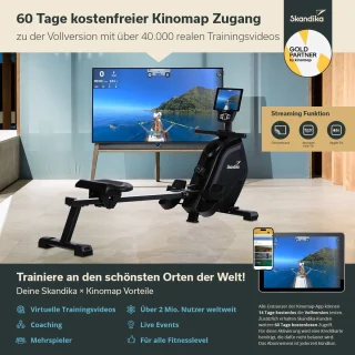 Skandika Munin Roeimachine zwart