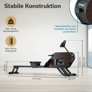 Skandika Nemo III Hybrid Roeiapparaat