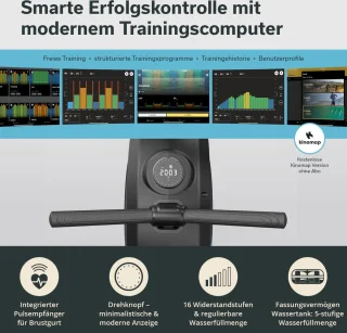 Skandika Nemo V Hybrid Roeiapparaat zwart