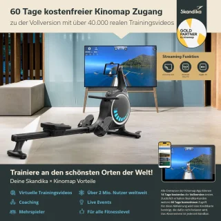 Skandika Nemo V Hybrid Roeiapparaat zwart