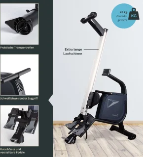 Skandika Njord Roeimachine Incl. 8 kg Vliegwiel Grijs