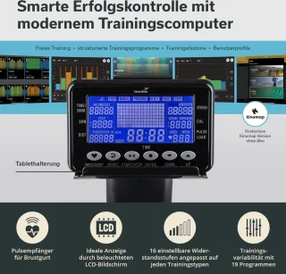 Skandika Njord Roeimachine Incl. 8 kg Vliegwiel Grijs