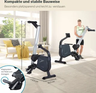 Skandika Njord Roeimachine Incl. 8 kg Vliegwiel Grijs