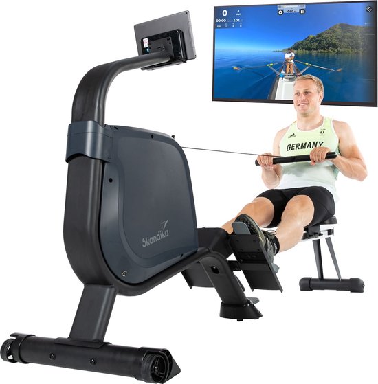 Skandika Njord Roeimachine Incl. 8 kg Vliegwiel Grijs