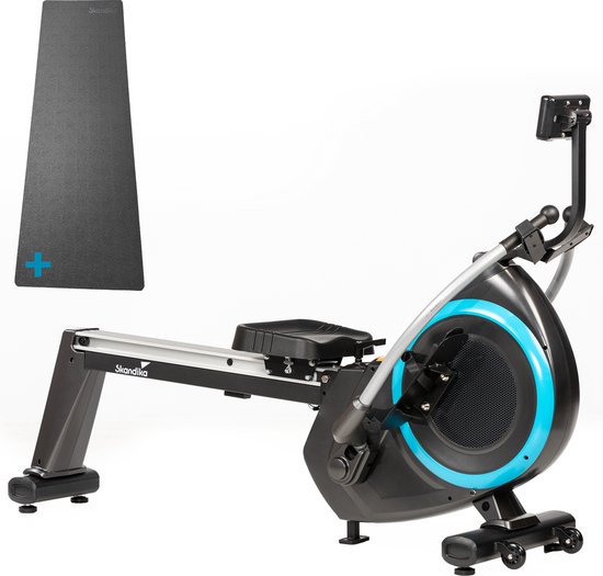 Skandika Nordlys Roeimachine Set inclusief Mat zwart/blauw review