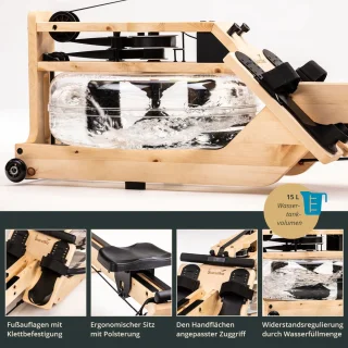 Skandika Styrke Premium Alpenden Houten Waterroeier