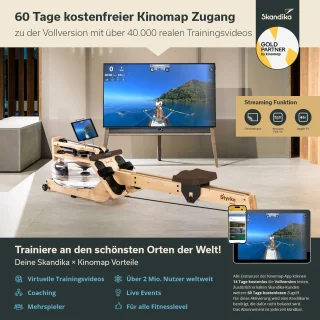 Skandika Styrke Premium Alpenden Houten Waterroeier