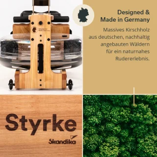 Skandika Styrke Premium Kersenhout Roeitrainer