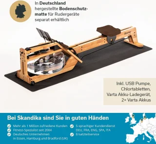 Skandika Styrke Premium Kersenhout Roeitrainer
