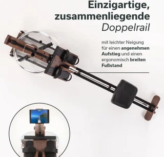 Skandika Styrke Premium Roeitrainer Koffiebruin/Zwart