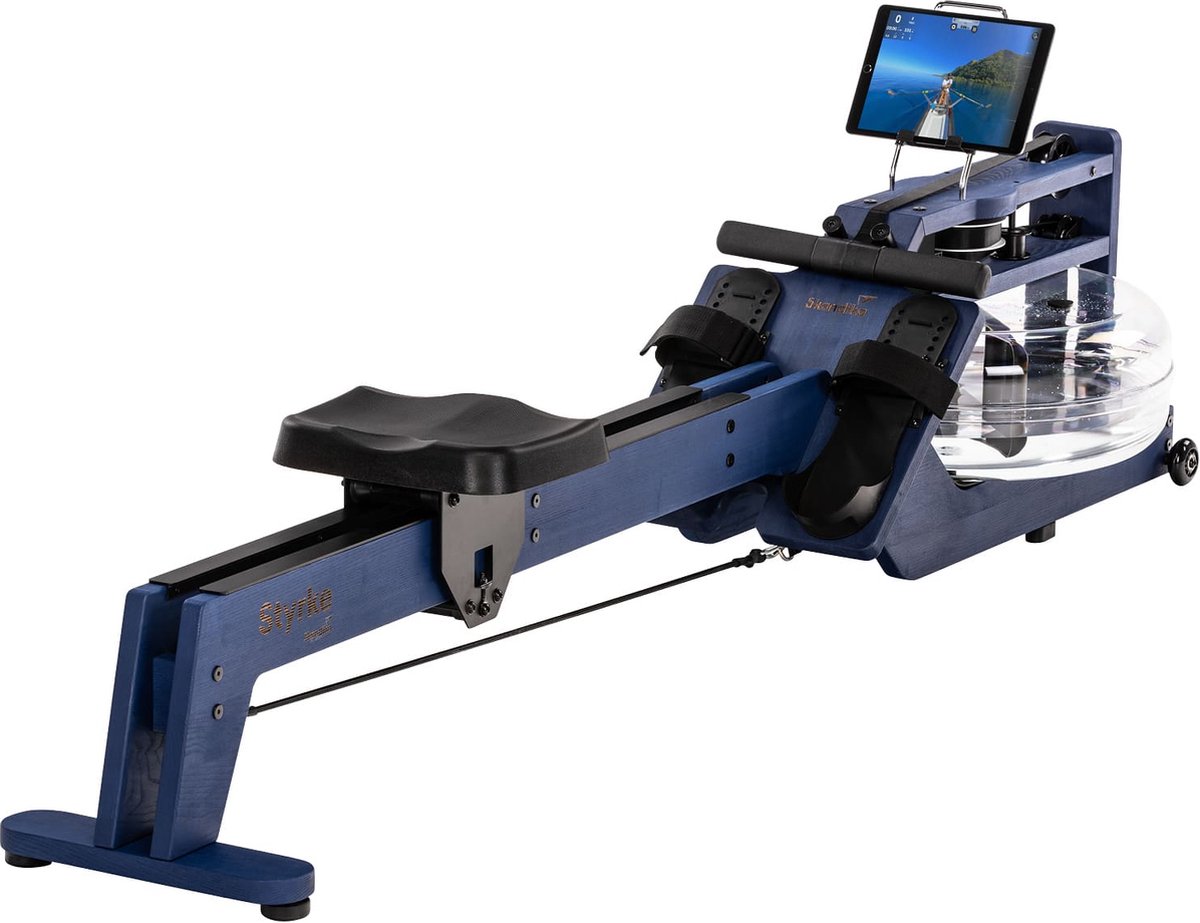 De Skandika Styrke Premium Waterroeier Roeitrainer Kobalt Blauw/Zwart in één oogopslag