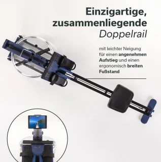 Skandika Styrke Premium Waterroeier Roeitrainer Kobalt Blauw/Zwart