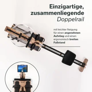 Skandika Styrke Roeitrainer Waterroeier Caramel Zwart