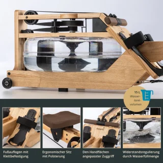 Skandika Styrke Roeitrainer Waterroeier Hout Bruin