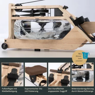 Skandika Styrke Roeitrainer Waterroeier Hout