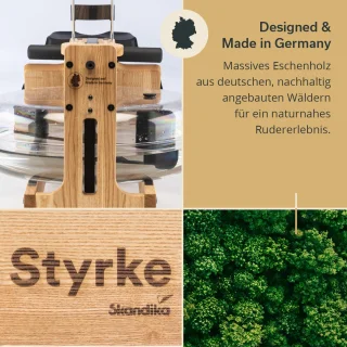 Skandika Styrke Waterroeitrainer essenhout zwart
