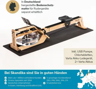 Skandika Styrke Waterroeitrainer essenhout zwart