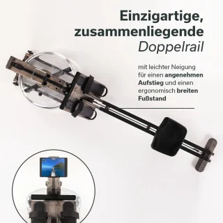 Skandika Styrke Waterroeitrainer Zwart Hout