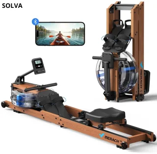 De SOLVA Roeitrainer Hout/Zwart in één oogopslag
