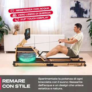 Wat vinden we goed aan de Sportstech AquaElite Roeitrainer