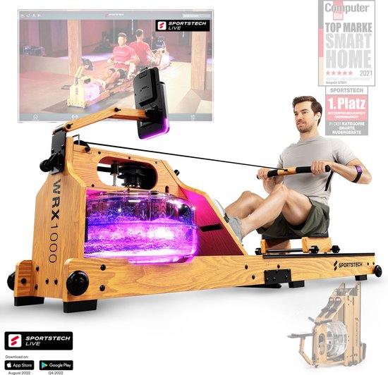 Sportstech WRX1000 Roeitrainer Echt Hout review
